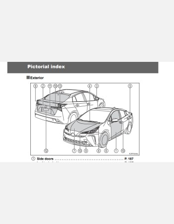 toyota prius 2019-2020 owners manual rhd and lhd